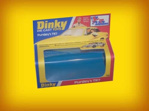 Dinky Toys 112 New Avengers Purdey's TR7 Repro Box