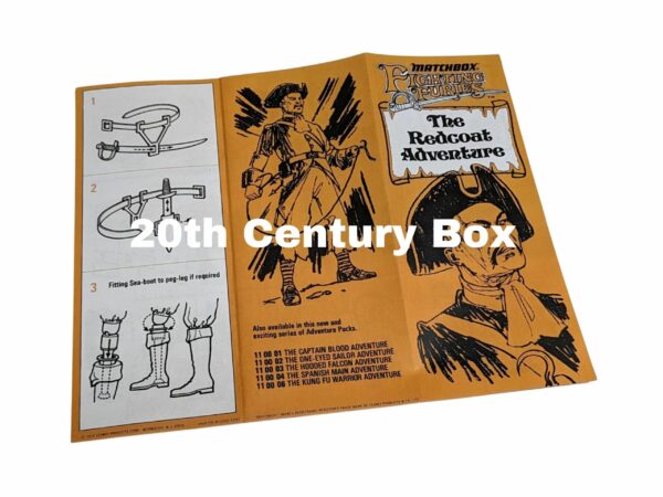 Matchbox Fighting Furies The Redcoat Adventure US Reproduction Instruction Sheet Matchbox Fighting Furies The Redcoat Adventure US Reproduction Instruction Sheet