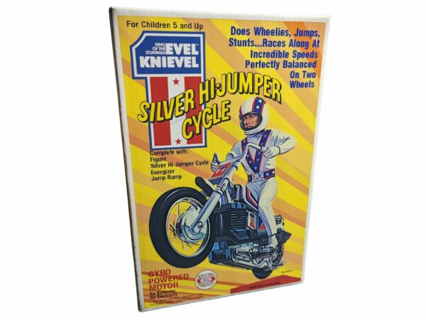 Ideal Toys Evel Knievel Silver High Jumper Reproduction Box Ideal Toys Evel Knievel Silver High Jumper Reproduction Box