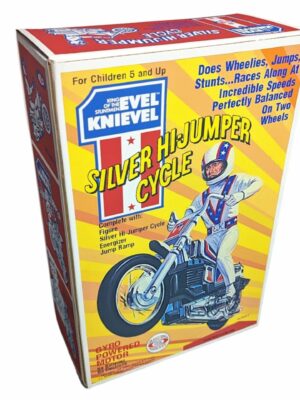 Ideal Toys Evel Knievel Silver High Jumper Reproduction Box Ideal Toys Evel Knievel Silver High Jumper Reproduction Box