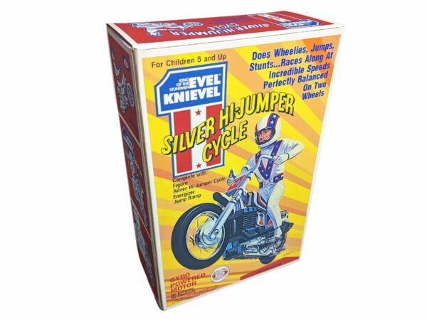 Ideal Toys Evel Knievel Silver High Jumper Reproduction Box Ideal Toys Evel Knievel Silver High Jumper Reproduction Box