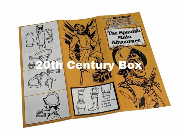Matchbox Fighting Furies The Spanish Main Adventure US Reproduction Instruction Sheet