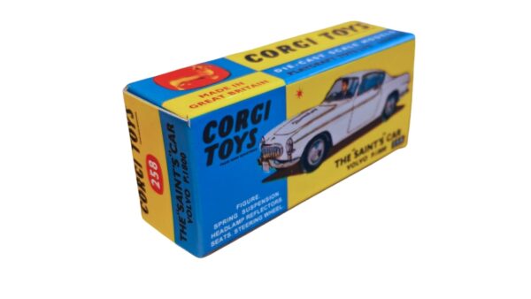 Corgi Toys 258 The Saint’s Car Volvo P.1800 Repro Box Corgi Toys 258 The Saint’s Car Volvo P.1800 Repro Box
