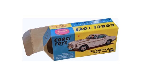 Corgi Toys 258 The Saint’s Car Volvo P.1800 Repro Box Corgi Toys 258 The Saint’s Car Volvo P.1800 Repro Box