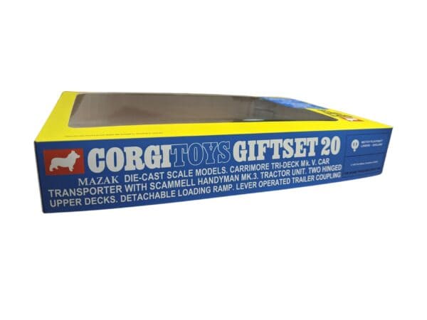 Corgi Toys Gift Set 20 Car Transporter Repro Box Corgi Toys Gift Set 20 Car Transporter Repro Box