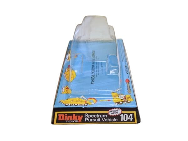 Dinky Toys 104 Captain Scarlet Spectrum Pursuit Vehicle Blister/Bubble Repro Box Dinky Toys 104 Captain Scarlet Spectrum Pursuit Vehicle Blister/Bubble Repro Box