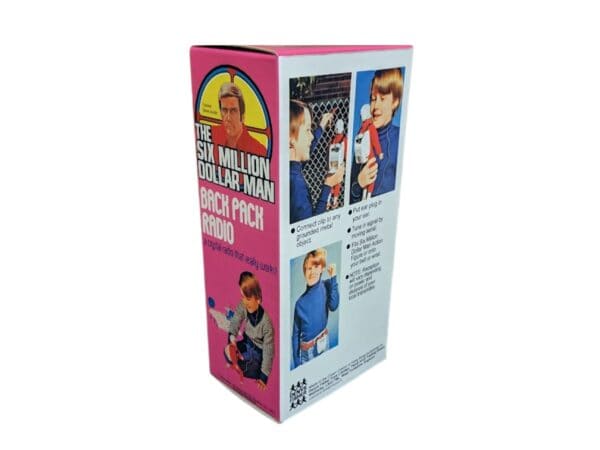 Denys Fisher Six Million Dollar Man Back Pack Radio Reproduction Box Denys Fisher Six Million Dollar Man Back Pack Radio Reproduction Box