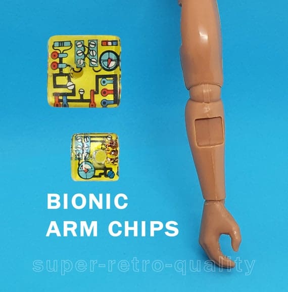 Six Million Dollar Man Reproduction Bionic Arm LARGE Chip Six Million Dollar Man Reproduction Bionic Arm LARGE Chip