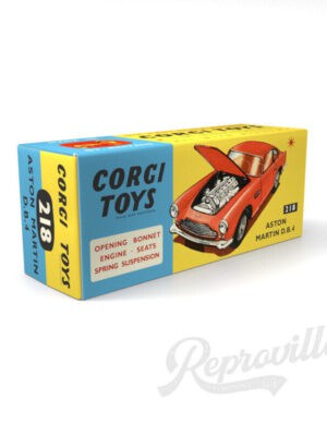 Corgi 218 Aston Martin D.B.4 Reproduction Box Corgi 218 Aston Martin D.B.4 Reproduction Box
